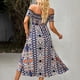 thumbnail image 4 of Vestido De Una Pieza Con Hombros Descubiertos Para Mujer,Vestido De Una Pieza Con Aberturas De Verano Para Mujer, Vestido Largo Con Aberturas En Los Hombros, Rendimiento Sin Igual., 4 of 6