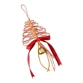 thumbnail image 2 of Christmas Árbol Colgante Adorno Decorativo con Campana Elaborado a Mano en Cuerda Y Metal Apto para Decorar Árboles Paredes Ventanas Y para Regalar en Rosa, 2 of 8