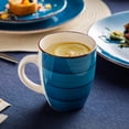 thumbnail image 7 of Vancasso 32 Pieces Dinnerware Sets for 8, Ceramic Plates and Bowls Sets, Scratch Resistant Dishes Set, Microwave & Dishwasher Safe, Blue, 7 of 7