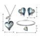 thumbnail image 2 of Fino Collar, Aretes Y Pulsera Corazón Swarovski Oro Lam blanco Unitalla, 2 of 5