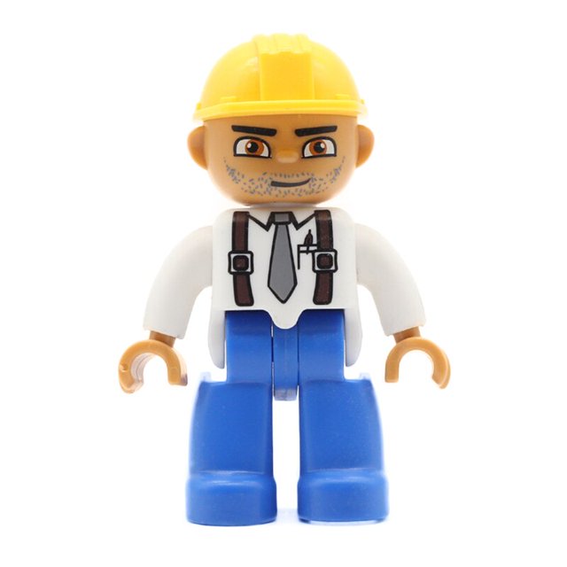 Figuras de acción de gran tamaño, ciudad, princesa, policía, familia, bloque de construcción, muñeca, personaje, accesorio, juguetes, montaje, regalo para niños Tan Jianjun unisex