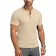 thumbnail image 4 of Usted Es Más Que una Prueba de Puntuación Estilo de Camisa Casual de Color Sólido Botón de Manga Corta Cuello Redondo Blusa, Hombre Casual de Manga Corta Botón Abajo Camisas Suéter, 4 of 6
