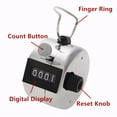 thumbnail image 4 of GOGO Clicker Counter, Metal Handheld Tally Counter, 4 Digit Pitch Counter for Golf, Coaching, Knitting, Lap, Fishing, 4 of 7