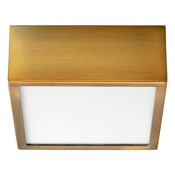4.87 Inch 8.4W 120V 1 Led Flush Mount-Aged Brass Finish Oxygen Lighting 3-610-40