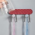 thumbnail image 3 of Soporte Para Cepillos De Dientes Cojinete Multipropósito Peso Estante De Almacenamiento Para Cepillos De Dientes Sin Perforaciones Fácil De Instalar Colgador De Pared Con 2 Ranuras Para El Baño Advancent HA028007-02, 3 of 7