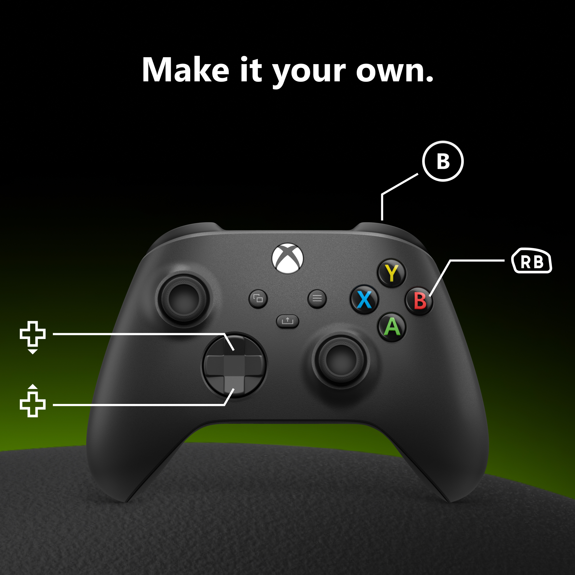Xbox Wireless Controller, Carbon Black photo 3