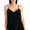 black, variant on RACHEL RACHEL ROY Womens Black Adjustable Lined Asymmetrical Flounce Hem Spaghetti Strap V Neck Cami Top XL