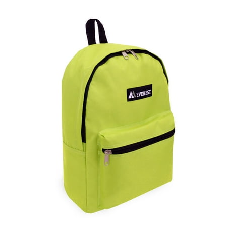 Everest 15" Lime Basic Backpack, All Ages, Unisex - 1045K-LIM