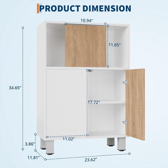 Acekid Kitchen Buffet Sideboard Cabinet With Storage Wooden Bathroom Storage Cabinet With Adjustable Shelf Sliding Barn Door Coffee Bar Console Table For Dining Entryway Small Space
