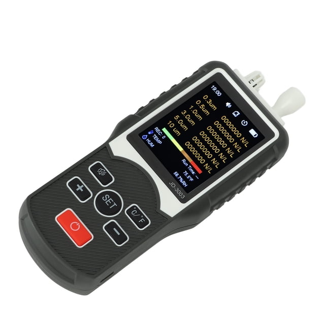 Indoor Dust Particle Counter, Scattering ABS 2000mah Widely Air Quality Dust Particle Counter for Outdoor