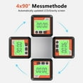 thumbnail image 2 of Amdohai 3in1 Magnetic Inclinator Digital Level and Angle Finder Versatile 4 * 90° Inclinometer LCD Display Dipmeter Gauge 4 Unit Switchable, 2 of 8