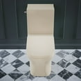 thumbnail image 6 of Concorde One Piece Square Left Side Flush Handle Toilet 1.28 gpf in Bisque, 6 of 13