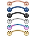 thumbnail image 1 of Briana Williams 20G Surgical Steel Tiny Eyebrow Ear Navel Belly Lip Ring Body Piercing Jewelry, 1 of 1