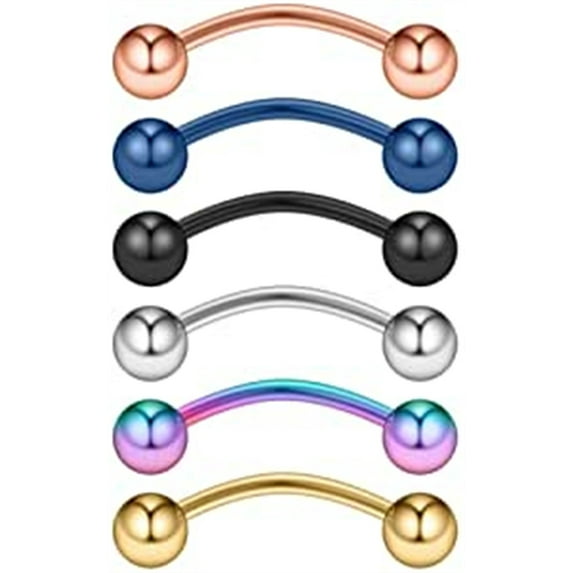 Briana Williams 20G Surgical Steel Tiny Eyebrow Ear Navel Belly Lip Ring Body Piercing Jewelry