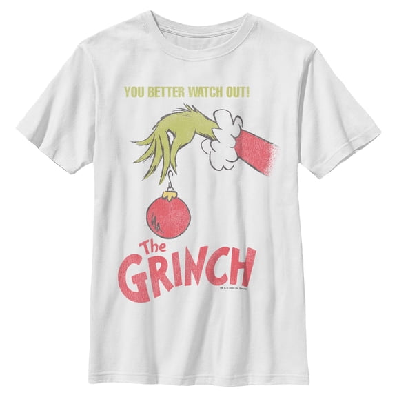 Boys The Grinch You Better Watch Out T Shirt