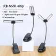 thumbnail image 4 of Advancent Clip de luz ABS portátil desmontable ajustable 360 grados rotatorio recargable hogar Oficina dormitorio libro lectura lámpara de Iluminación y accesorios, 4 of 6