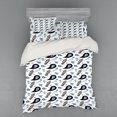 thumbnail image 2 of Floral Duvet Cover Set, Paisley with Ornaments Eastern Feels Oriental Design, Bedding Set with Shams and Fitted Sheet, 3 Sizes, by Ambesonne, 2 of 3