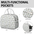 thumbnail image 6 of Lunch Bag Lunch Box for Women Reusable Insulated Lunch Bags,Water-Resistant White Background Avocado Tree Cooler Lunch Tote Bag, Large Capacity for Work Travel Picnic, 6 of 6