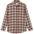 thumbnail image 3 of DOPI Men Long Sleeved Flannel Shirt Striped Shirt Men's Plaid Coat Autumn And Winter Daily Coat (available In Large And High Sizes), 3 of 3
