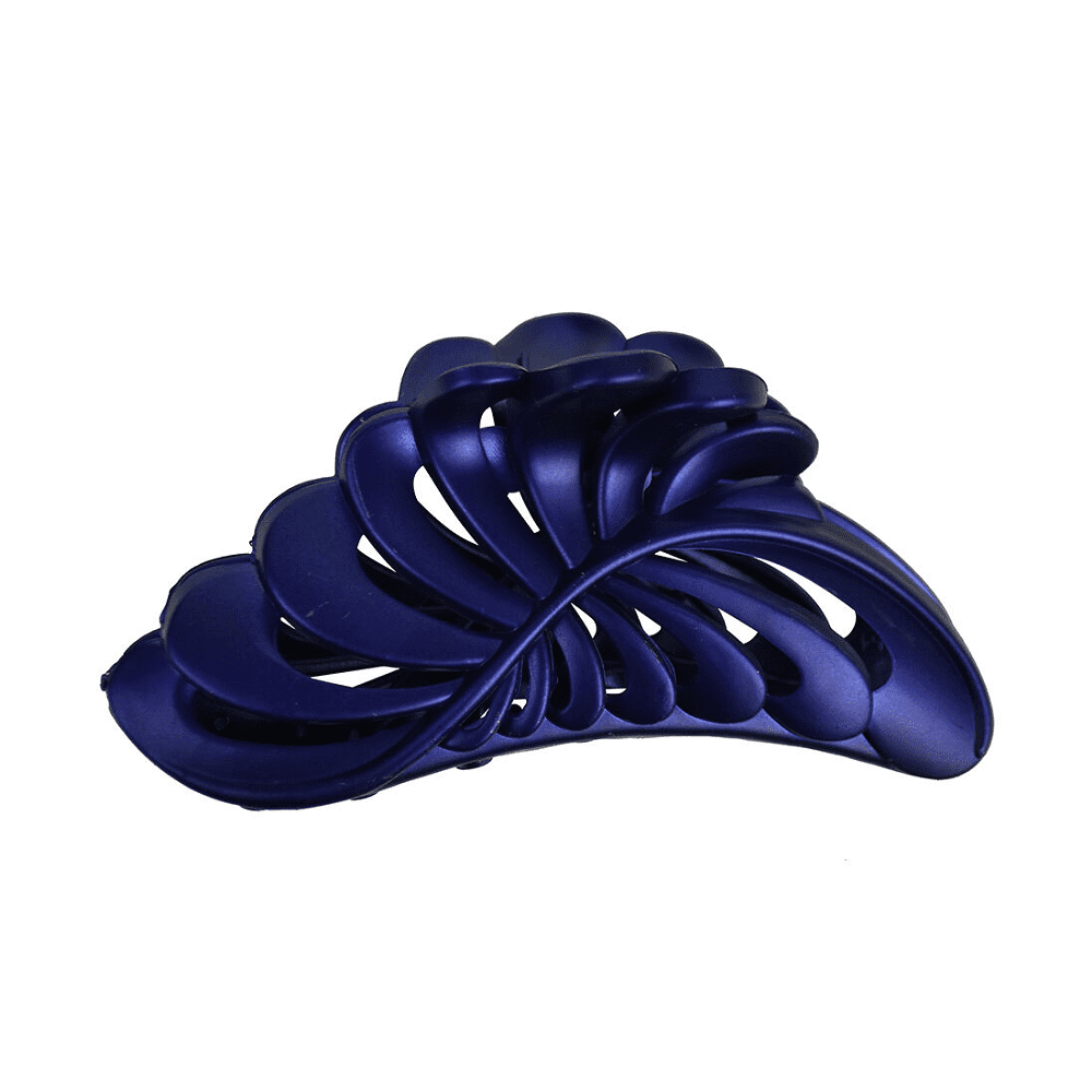 Large Jaw Clip Jumbo Hair Claw with Pearlized Leaf design 5inch