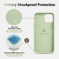 thumbnail image 5 of Magnetic for iPhone 13 Pro Max Phone Case, [Compatible with MagSafe][Military Shockproof Protection] Silicone Case with Soft Anti-Scratch Microfiber Lining, 6.7 inch, Pale Green, 5 of 13