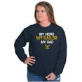 thumbnail image 4 of US Navy Logo My Dad Hero Sailor Unisex Plus Size Sweatshirt Brisco Brands 2X, 4 of 5