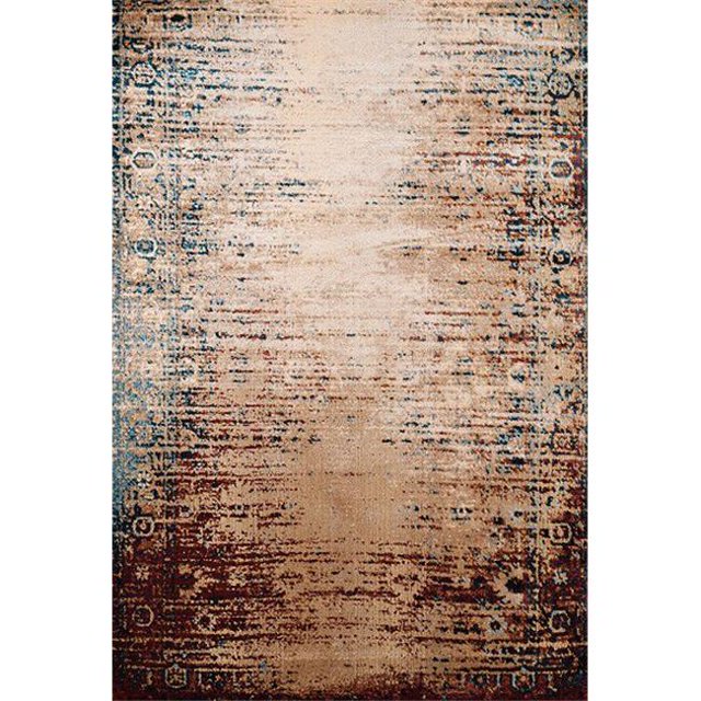 United Weavers 3000 00338 58 Tapis de Zone Radical Jules 5 Pi. 3 Po. x 7 Pi. 2 Po., Vin