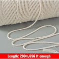 thumbnail image 3 of Cuerda Macramé 2mmX200m, Hilo de Algodón para Macramé, Cordel de Algodón para Bricolaje, Decoración, Tejer, Regalo, Beige, 1ud, 3 of 5