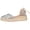 Silver, variant on Women's Comfortable Sandals Espadrille Platform Wedge Sandals Closed Toe Ankle Strap Lace Up Summer Shoes