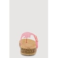 thumbnail image 3 of Women's Jelly Cut Out Thong Sandals with Buckle Detail, 3 of 3