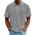 thumbnail image 1 of Ceisia Men's Solid Color Casual Loose Ice Silk Round Neck Sports Active T-shirt Gift, 1 of 4