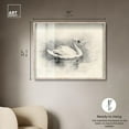 thumbnail image 4 of Serene Swan Shadowbox Print Animal Illustrations by Art Remedy, Blonde Frame, 45 x 36, 4 of 6