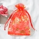 thumbnail image 3 of Matsuzay 100 Uds. Bolsas de Organza bolsas para envolver regalos con cordón caramelos regalo fiesta Navidad cumpleaños aniversario Festival Almacenamiento y organización del hogar Patrón de rosa Matsuzay HA010029-03, 3 of 6