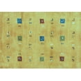 thumbnail image 1 of Ahgly Company Indoor Rectangle Abstract Light Blue Contemporary Area Rugs, 7' x 10', 1 of 4