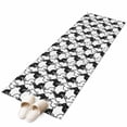 thumbnail image 2 of Easter Rabbits 2'x6' Runner Rug, Cute Bunny Cartoon Animals Black White Washable Non-Slip Area Rugs for Hallway Kitchen Floor Bedroom Entryway, StainResistant Laundry Carpet Decoration Indoor Mat, 2 of 9