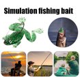 thumbnail image 4 of Cebo suave de rana con anzuelo Señuelos de pesca artificiales de agua dulce (verde claro) Tmvgtek pescar, 4 of 8