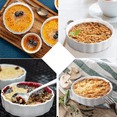 thumbnail image 6 of 5 Oz Creme Brulee Ramekins, Round Fluted Quiche Dishes Tart Pan, Oven Safe Ramekins for Baking, Souffle, Ramekins 6 Pack, 6 of 6