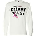 thumbnail image 3 of Inktastic Breast Cancer Awareness My Grammy is a Fighter Long Sleeve T-Shirt, 3 of 5