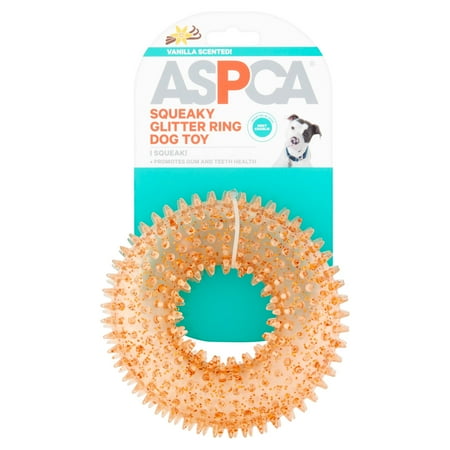 Customer Favorite 2 Pack Aspca Orange Squeaky Glitter Ring Dog Toy Accuweather Shop