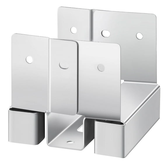 4x4 Post Base Bracket for Concrete - Heavy Duty 3.53x3.56 in Anchor for Wood Posts, Galvanized Steel