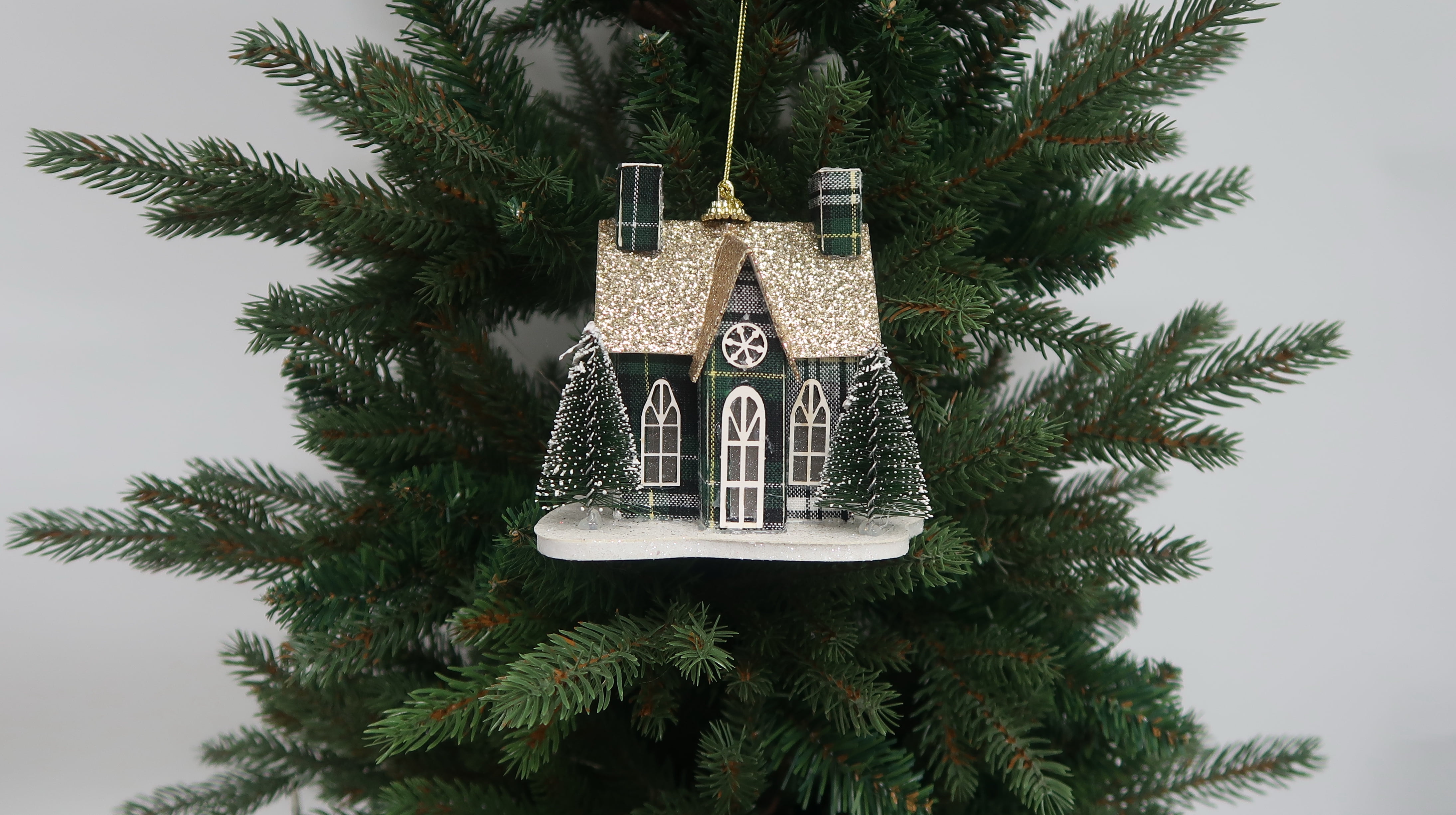 GT Décoration de maison à carreaux verts à LED