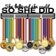 thumbnail image 1 of She Believed She Could SO SHE DID - Soporte para medallas, colgador de exhibición, montaje en pared, corredor de carreras, gimnasia, fútbol, marco de medallas deportivas YUNYI BRAND Deportes, 1 of 6