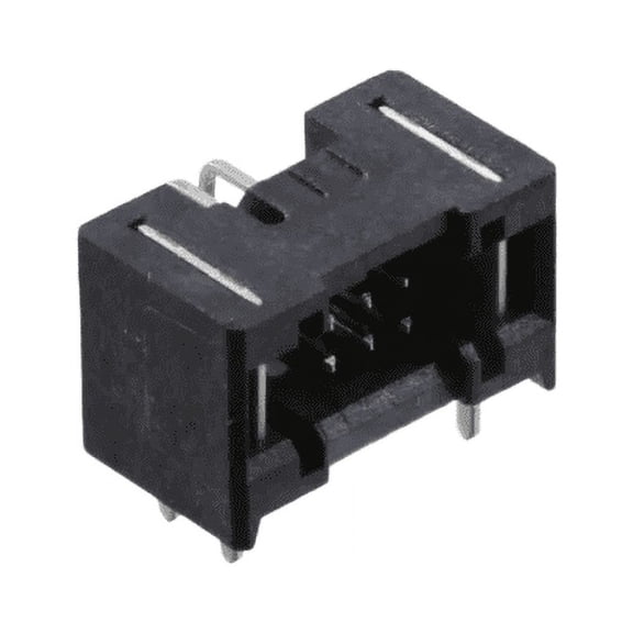 Pack of 2  TFM-103-01-L-D-RE1-WT  Connector Header Through Hole, Right Angle 6 position 0.050" (1.27mm)