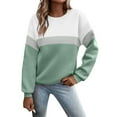 thumbnail image 1 of Kcodviy Chandail en Molleton Graphique pour Femmes, Crop Top à Manches Longues, Col Rond, Décontracté, Ajusté, Chandail-Over, athletic Works, Blouse Ample, 1 of 5