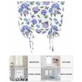 thumbnail image 6 of Purple Blue Hydrangea Tie Up Curtains for Window, Thermal Insulated Balloon Shade Adjustable Rod Pocket Curtains Valance Panels for Kitchen Bathroom Cafe 42 x 63 Watercolor Butterfly Flowers, 6 of 6