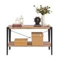 thumbnail image 2 of Danya B. Modern Industrial Console Table with Metal Legs and Distressed Wood Finish, 2 of 6