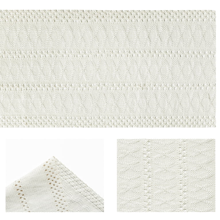 Sm:)e Beige Woven Farmhouse Table Runner 12 x 72 Inch photo 8