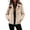 Beige, variant on Piebxs Plus Size Western Style Sherpa Collar Zip Up Jacket Long Sleeve Cozy Lined Outerwear with Front Pockets