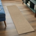 thumbnail image 4 of Brown Farmhouse Large Area Rugs for Bedroom Living Room, Soft Non Slip Carpet Bedside Rug, Vintage Country Monochrome Textured Rectangular Floor Cover Kitchen Accent Rug 2'x6' for Dining Room/Office, 4 of 9