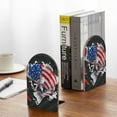thumbnail image 5 of Naloa Largemouth Bass Fish in USA 2 Pcs Bookend Large Capacity Office Book Ends for Home Office Library School Study Decoration, 5 of 8
